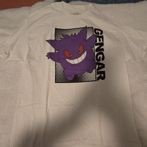 Pokemon White Tee with Purple Gengar